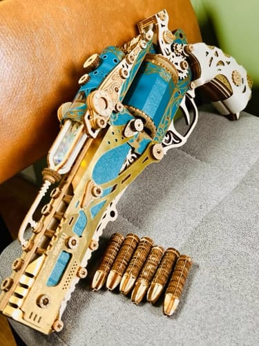 Customer photo review of Steam Revolver 3D Wooden Puzzle