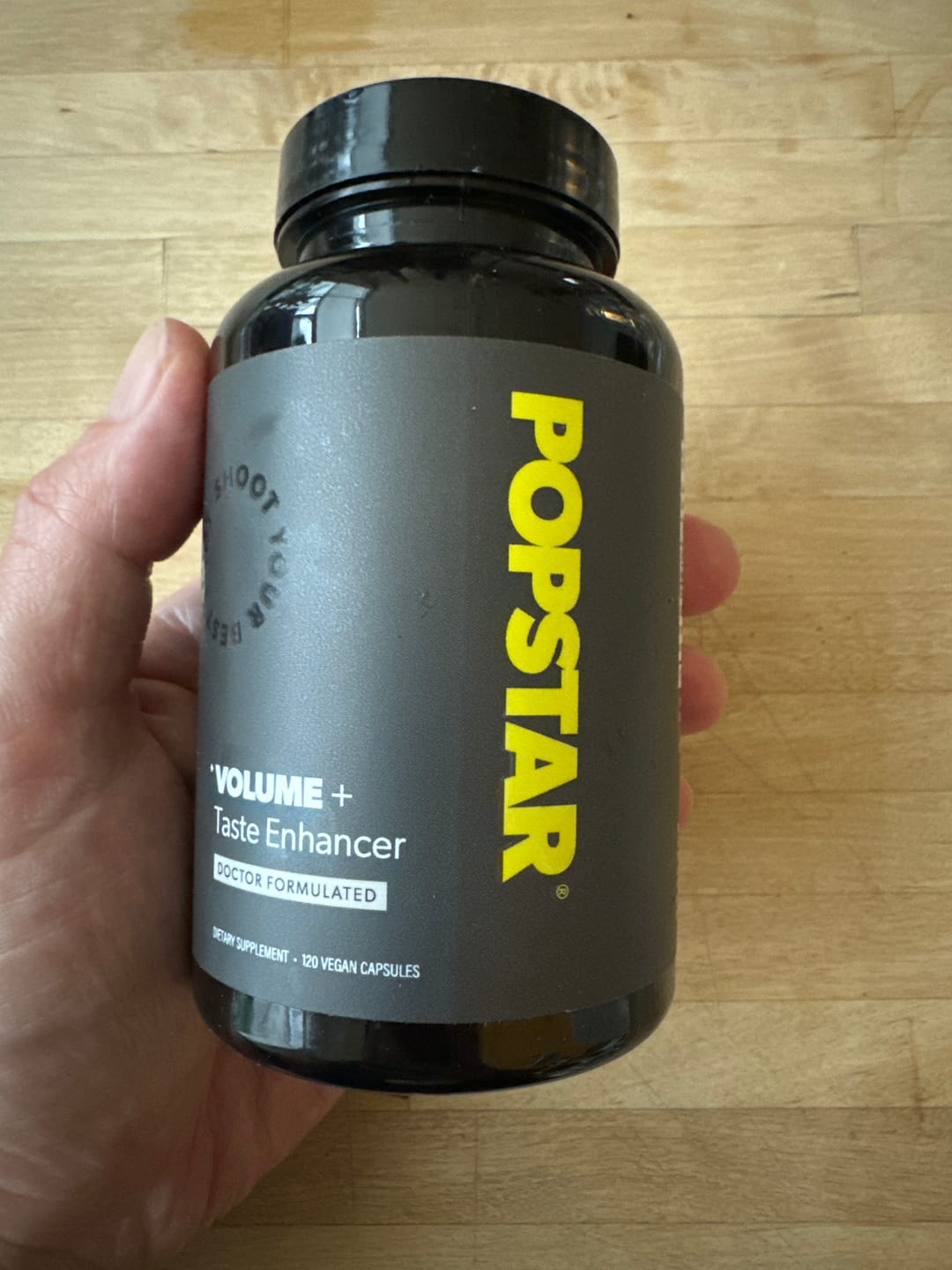 Customer photo review of Popstar Volume + Taste | 1 Month