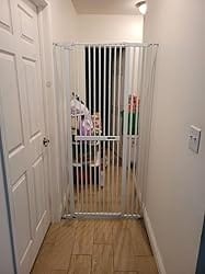 Customer photo review of FairyBaby 72" Tall Cat Gate with Narrow Bar Spacing