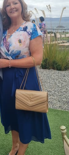 Customer photo review of Sia Gold Quilted Bag