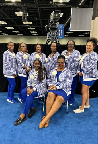 undefined review of Zeta Phi Beta Houndstooth Cardigan image 1 out of 2