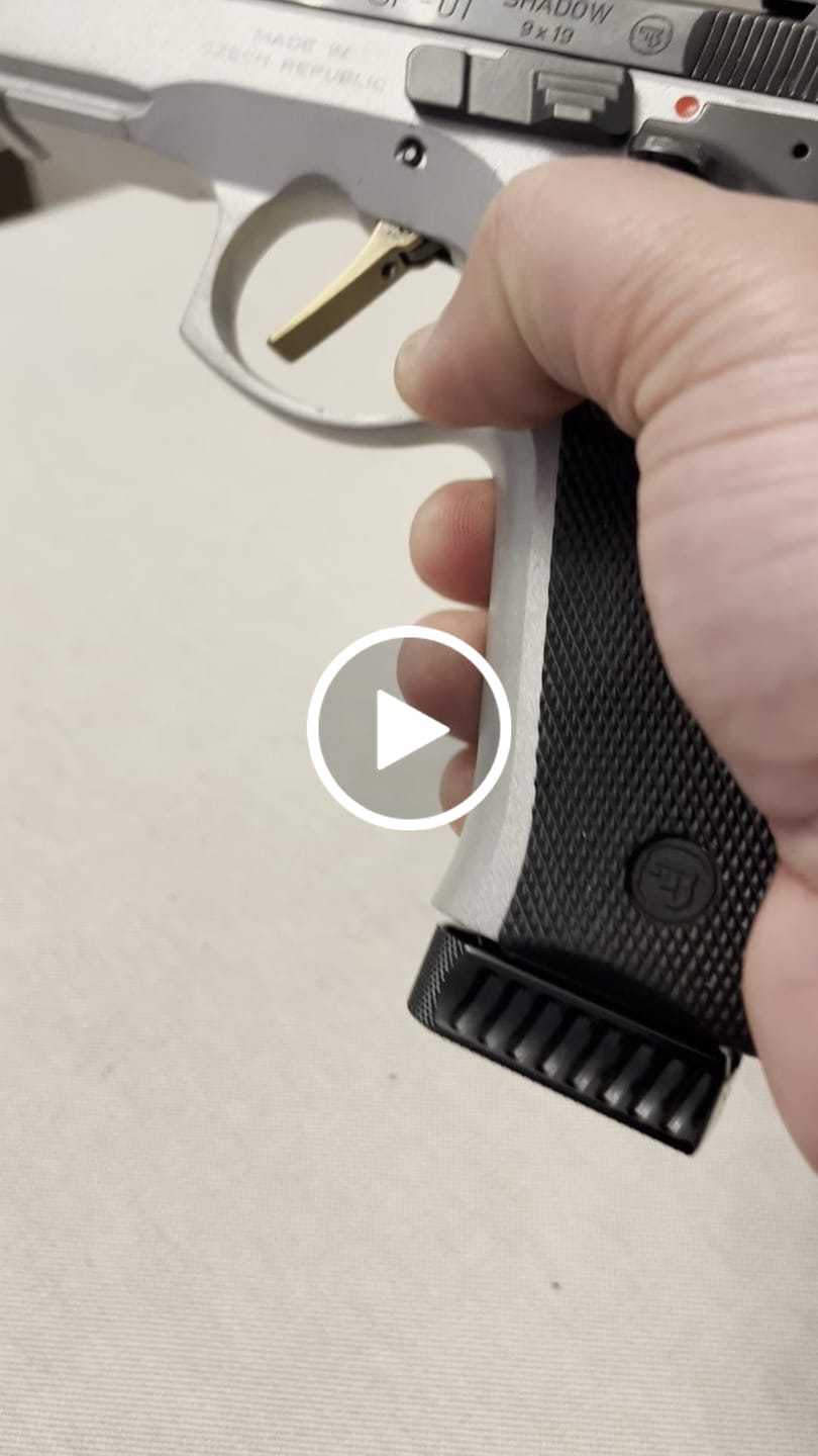 Customer video review of CZ 75 SP-01 & CZ Shadow 2 Mec-Gar Magazine Base Pad