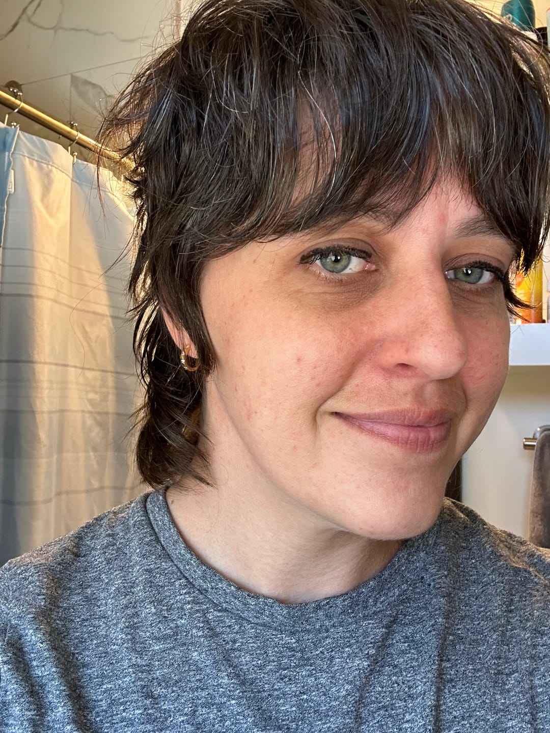 Customer photo review of Sydney Pave Clip On Earrings in Gold