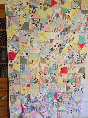 Customer photo review of 72" Center Stage Felt Design Wall - White