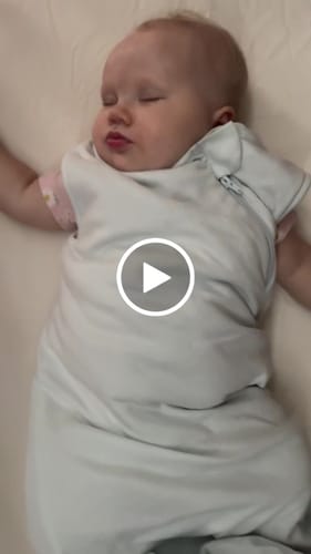 Customer video review of Organic Cotton & Camel Wool Sleeveless Sleep Sack 1.0 TOG - Baby Blue