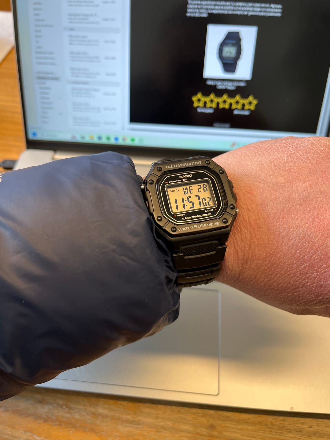 Customer photo review of Reloj Casio Vintage W-218H-1AVDF Negro