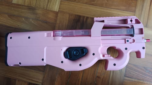 Customer photo review of Laylax Krytac P90 Battle Style Quick Holster - Black (Compatible with Tokyo Marui P90)