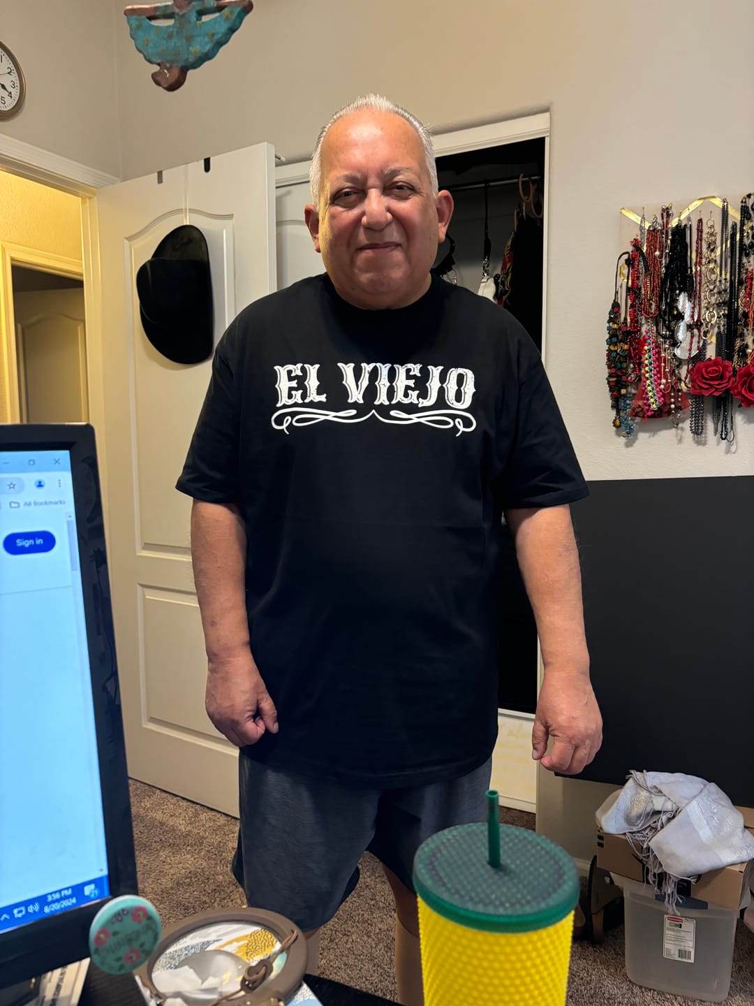 Customer photo review of The Original El Viejo Old School Tee