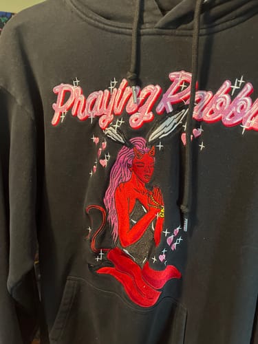 Customer photo review of PrayBoy Embroidered Hoodie