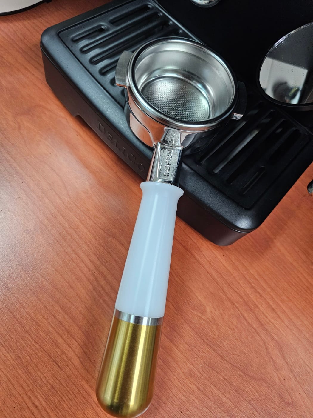 Customer photo review of Bottomless Portafilter (Hybrid)