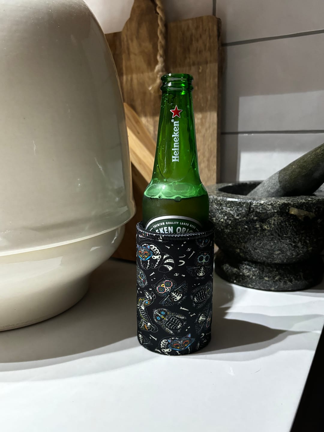 Customer photo review of Stubbyz Animal Skeletons Stubby Cooler