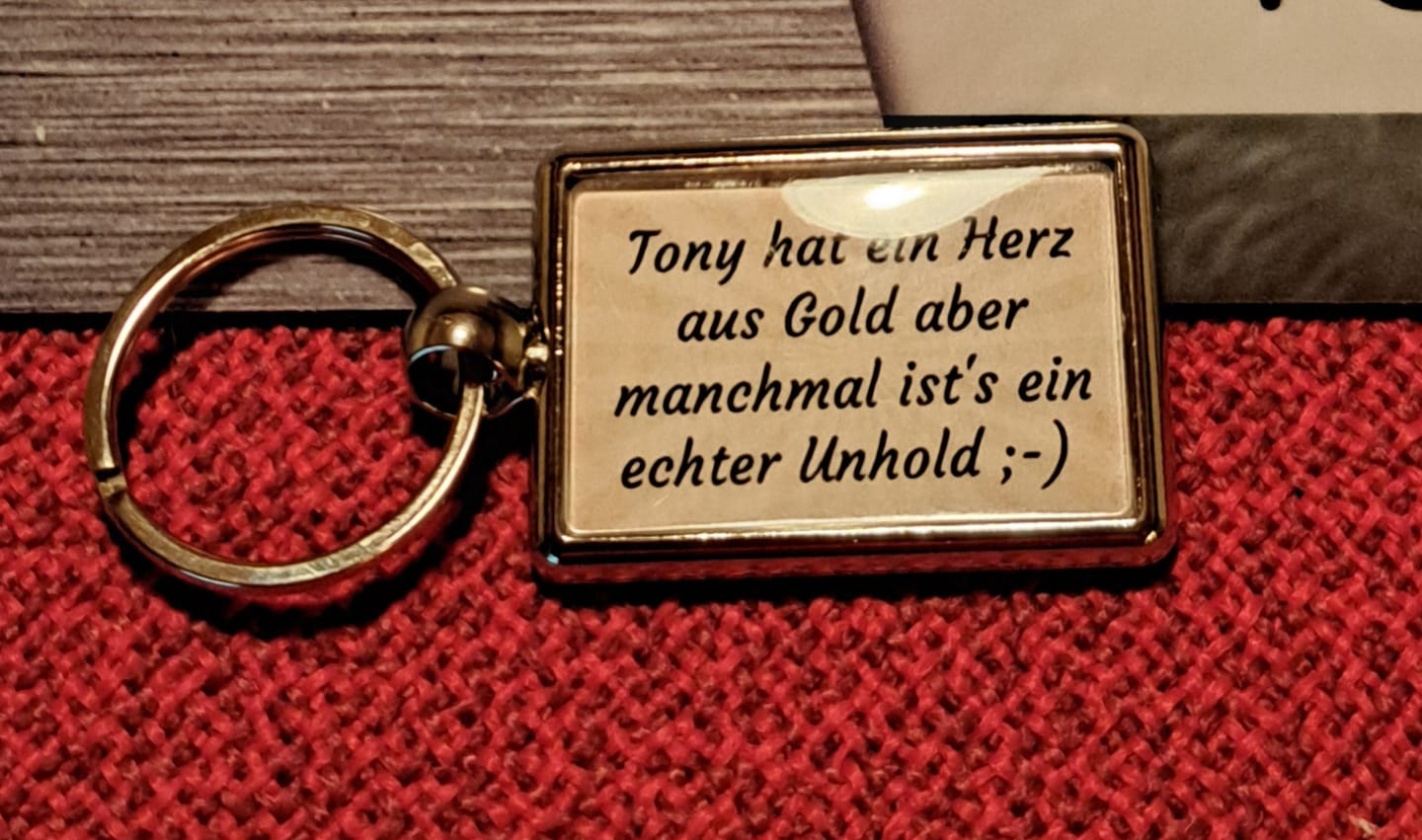 Customer photo review of Schlüsselanhänger mit Hundefoto Angebot
