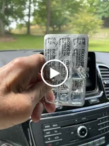 Customer video review of Nicorette Icy White Gum 2mg 210 Pieces