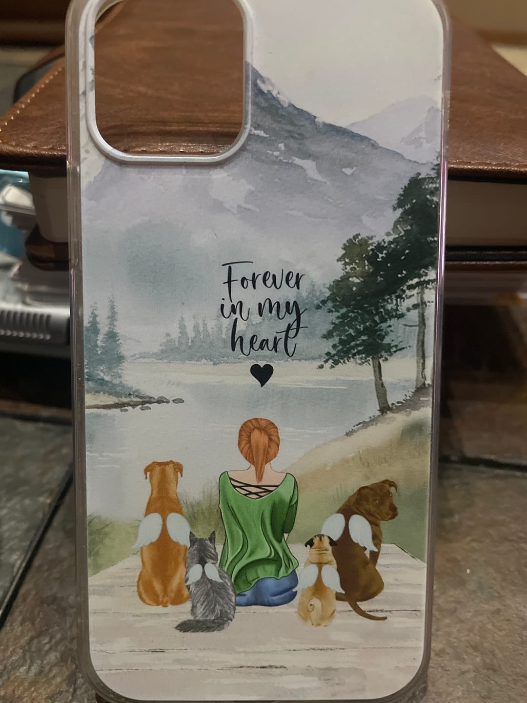 Customer photo review of Together with my pet - Personalized Phone Case
