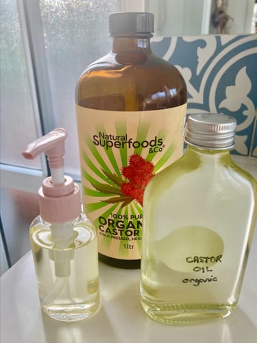 Customer photo review of Organic Castor Oil + Cotton Body Wraps Bundle