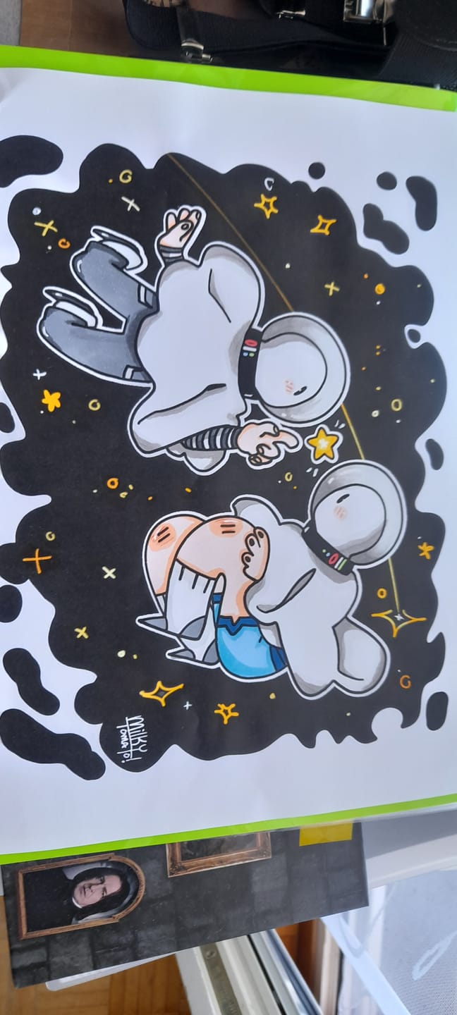 Customer photo review of Space Ghost Coloring Page PDF