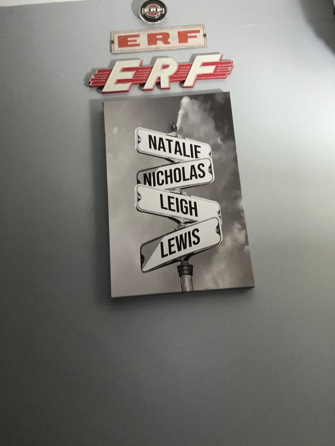 Customer photo review of NAMES ONLY STREET SIGN by Cstm Canvas