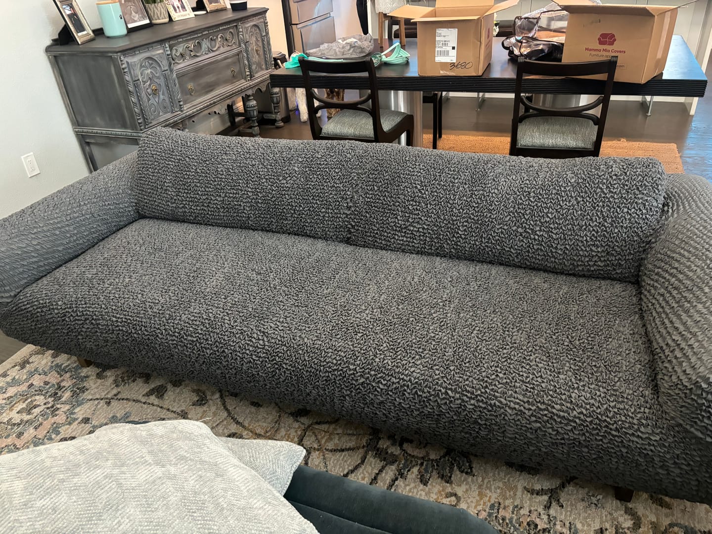 Customer photo review of Sofa 3 Seater Slipcover, Comfort Collection