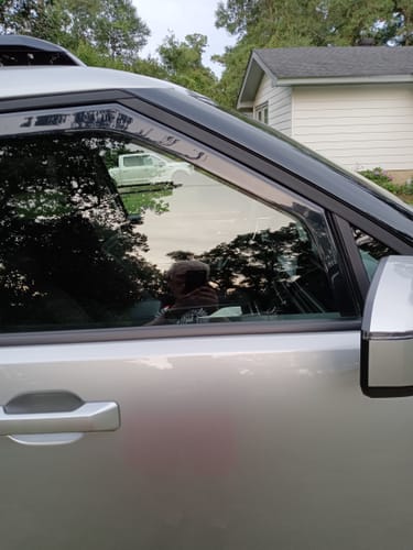 Customer photo review of For Hyundai SantaFe 2024-2025 In-Channel Vent Window Visors Rain Sun Wind Guards Shade Deflectors