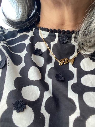 Customer photo review of Personalized Name Necklace