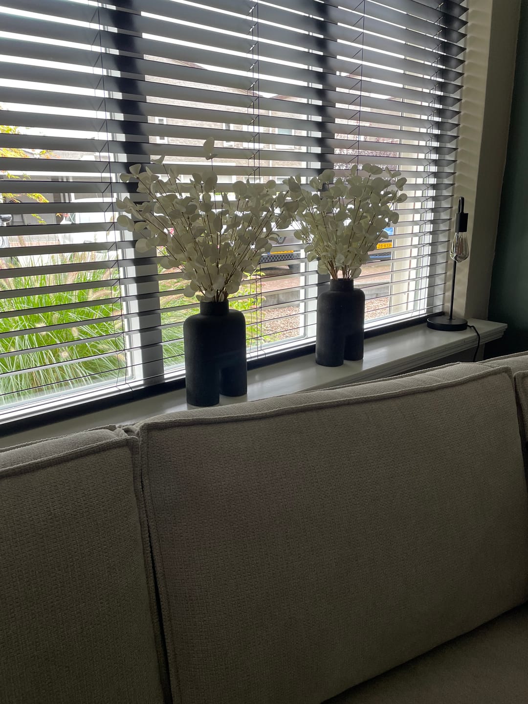 Customer photo review of Kunst Eucalyptus - Crème (5stengels)