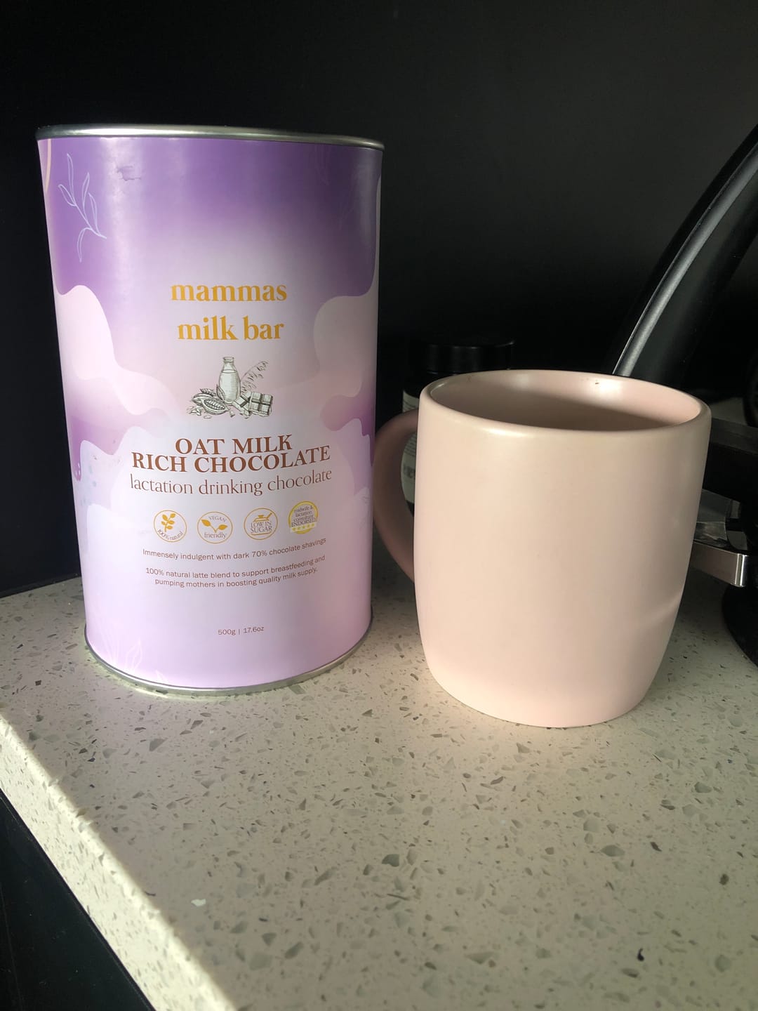 Customer photo review of *NEW* Lactation Oat Milk Rich Chocolate