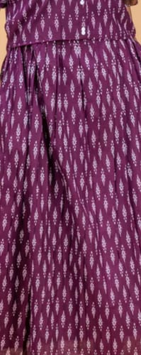 Customer photo review of Purple & White Printed Maxi Dress