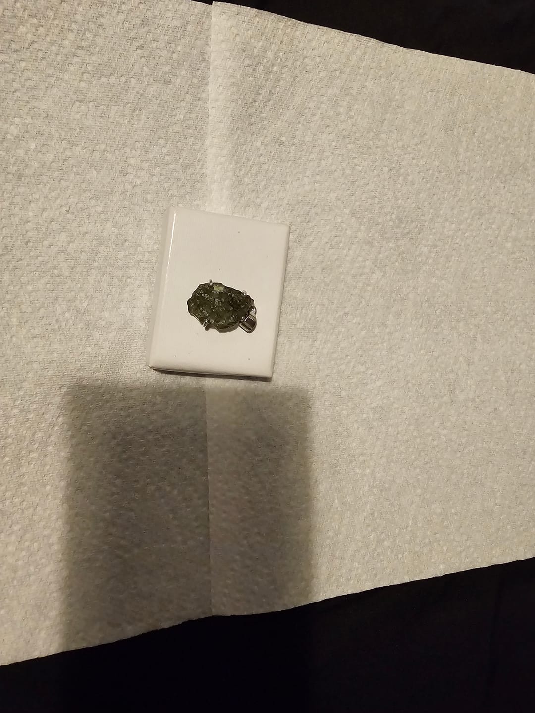 Customer photo review of Moldavite - Rough necklace pendant