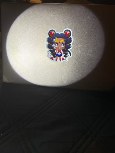 Customer photo review of Black Sailor Moon Sticker