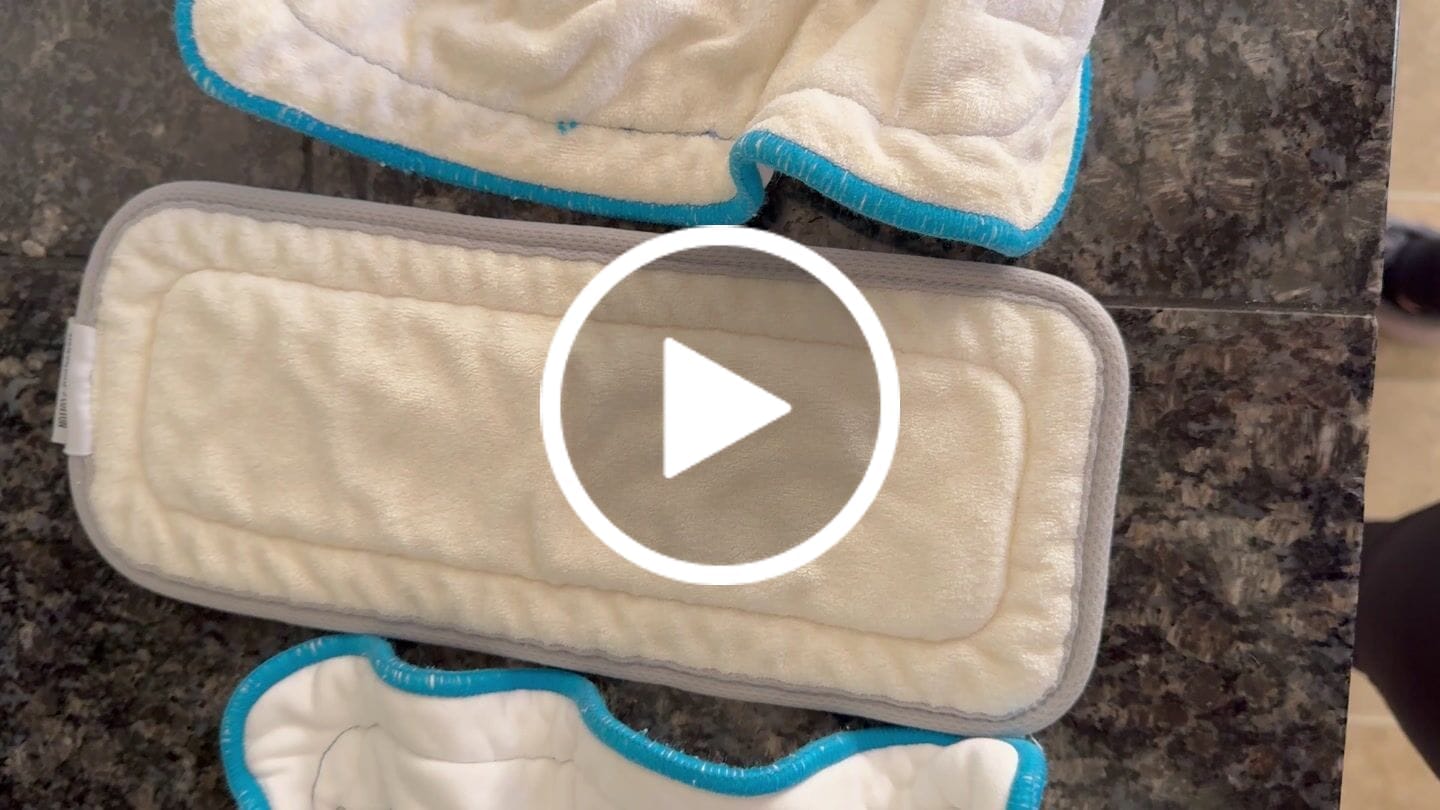 Customer video review of Slim Fit - 6 layer Natural Fiber Cloth Diaper Inserts