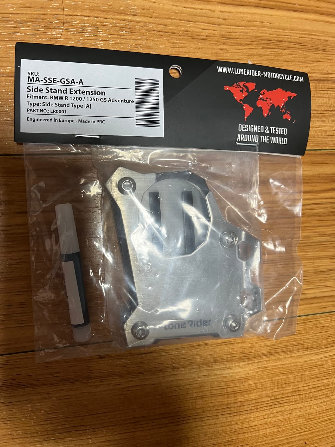 Customer photo review of Side Stand Foot Extension BMW R1200 GS Adventure / BMW R1250 GS Adventure