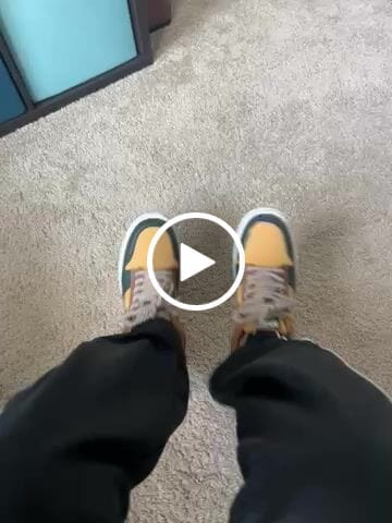 Customer video review of The great wave off Kanagawa inspired sneakers