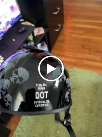 Customer video review of SOA Smallest Lightest DOT Beanie SkullNation Gloss Black No Peak