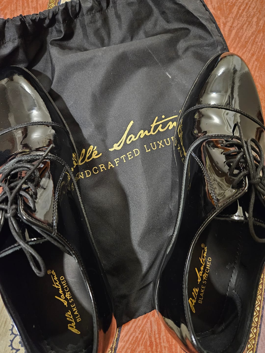 Customer photo review of Black Full Patent Oxfords