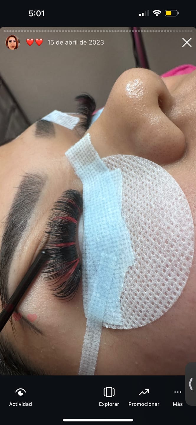 Customer photo review of Premium Eyelash Extensions 0.03mm