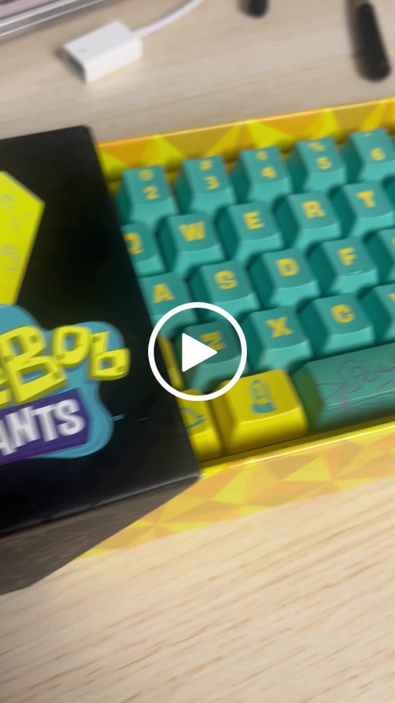 Customer video review of SpongeBob X Ghost K1 Pro Wireless Mechanical Keyboard