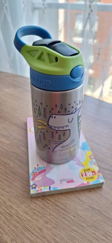 Customer photo review of Contigo Gizmo Dragon Çelik Çocuk Suluğu 420ML Ejderha Desenli