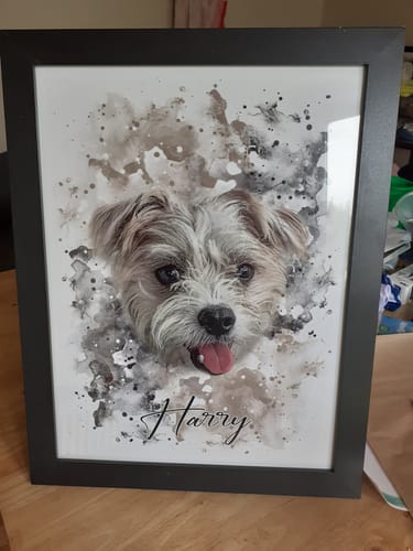 Suzanne C. review of Your Pet as Watercolor Portrait image 1 out of 2