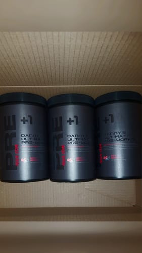 Customer photo review of +1© Danny's Ultimate Pre Workout High-stim (520g)