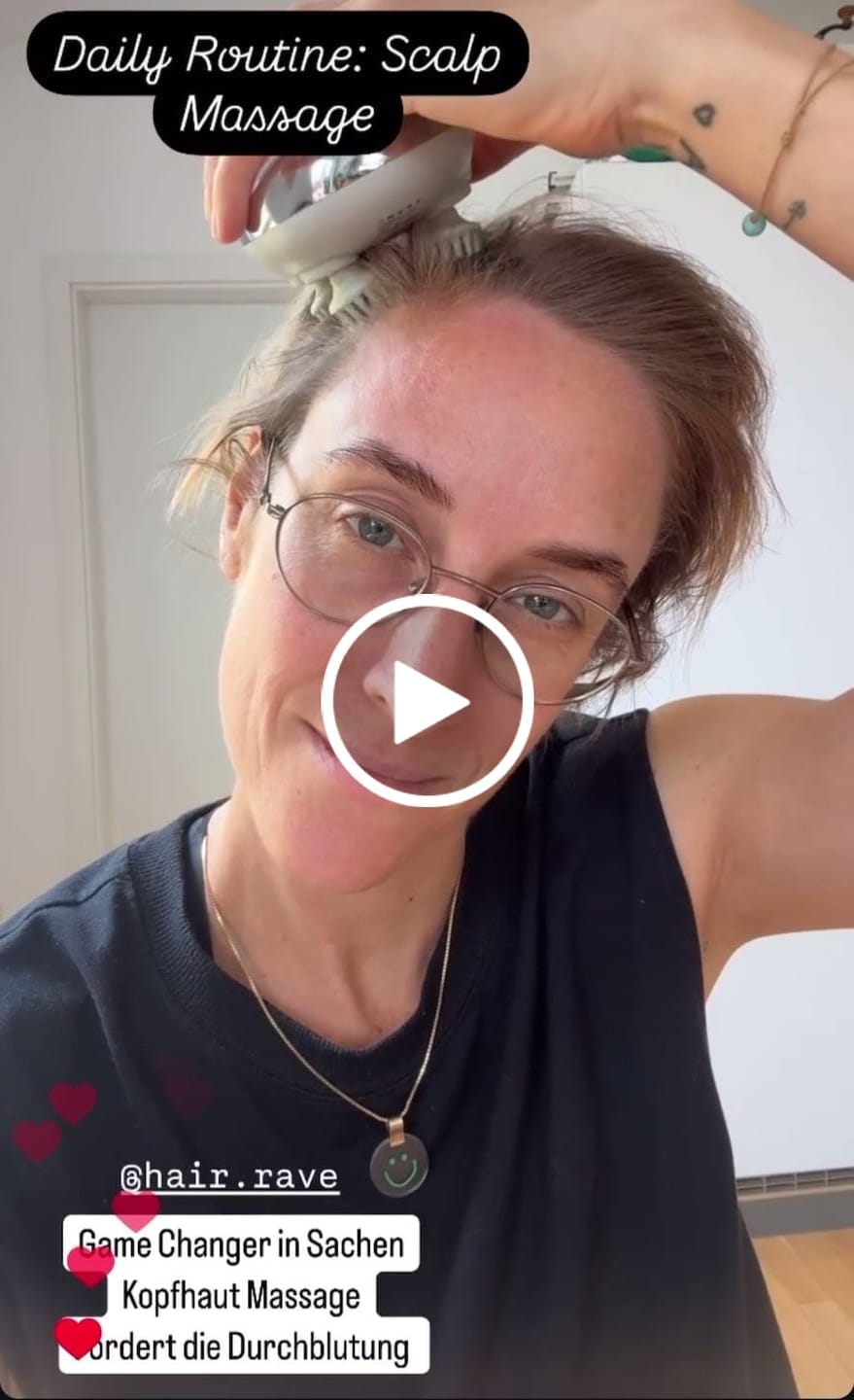 Customer video review of hair rave