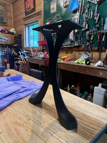 Customer photo review of Bench Legs 109 Xeni 16H Mid-Century Modern Style