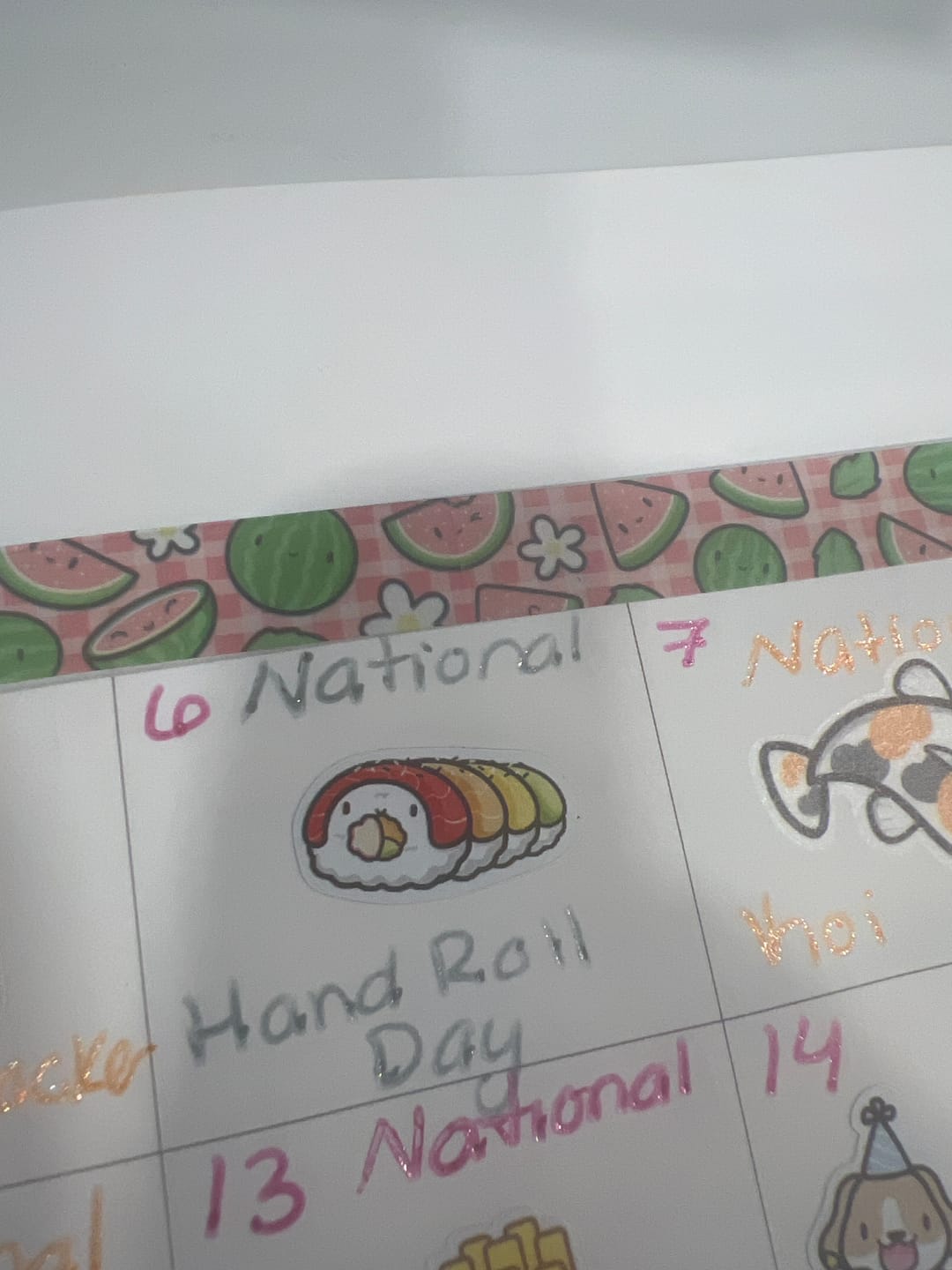 Customer photo review of Sushi Time Sticker Sheet