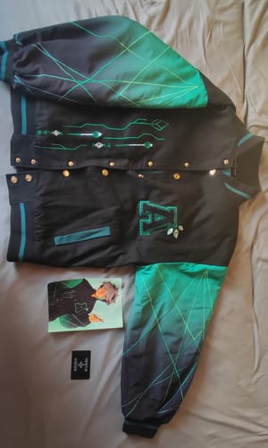 Customer photo review of Genshin Varsity Jacket Preorder