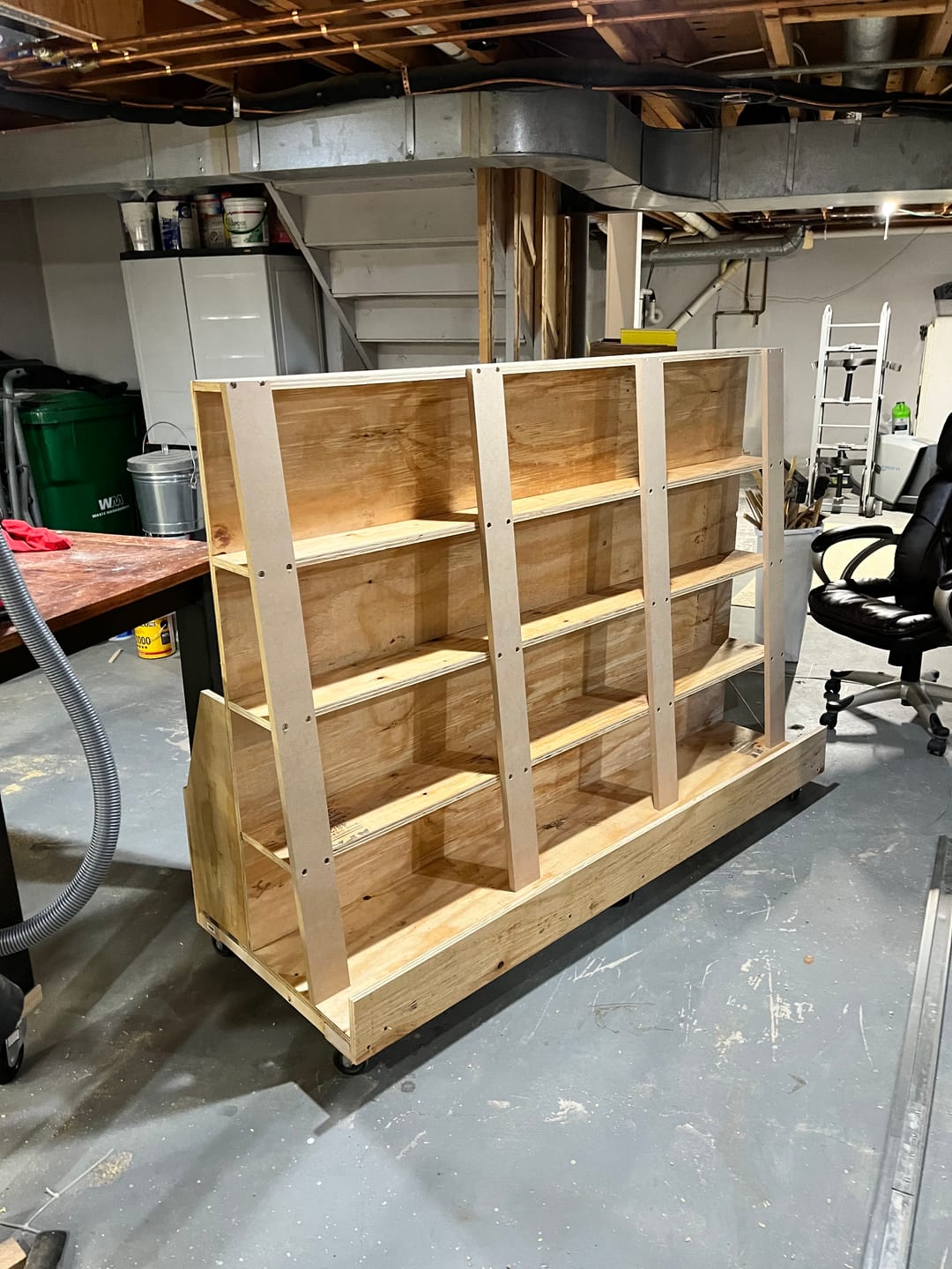 Customer photo review of Compact Wood Storage Cart Plans - Digital Download