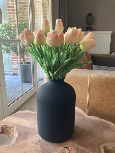 Fotorecensie van een klant over Tulpen Boeket - Oud Roze (25 stengels)