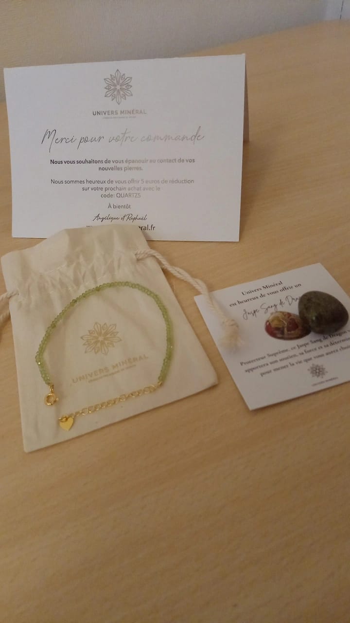 Customer photo review of Bracelet Péridot