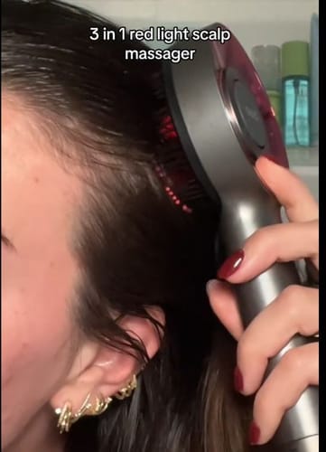 Customer photo review of Glowera™ 3 in 1 Red Light Scalp Massager