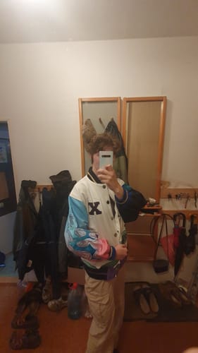 Customer photo review of Genshin Varsity Jacket Preorder