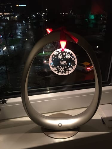 Customer photo review of Weihnachtskugeln mit Schneeflocken