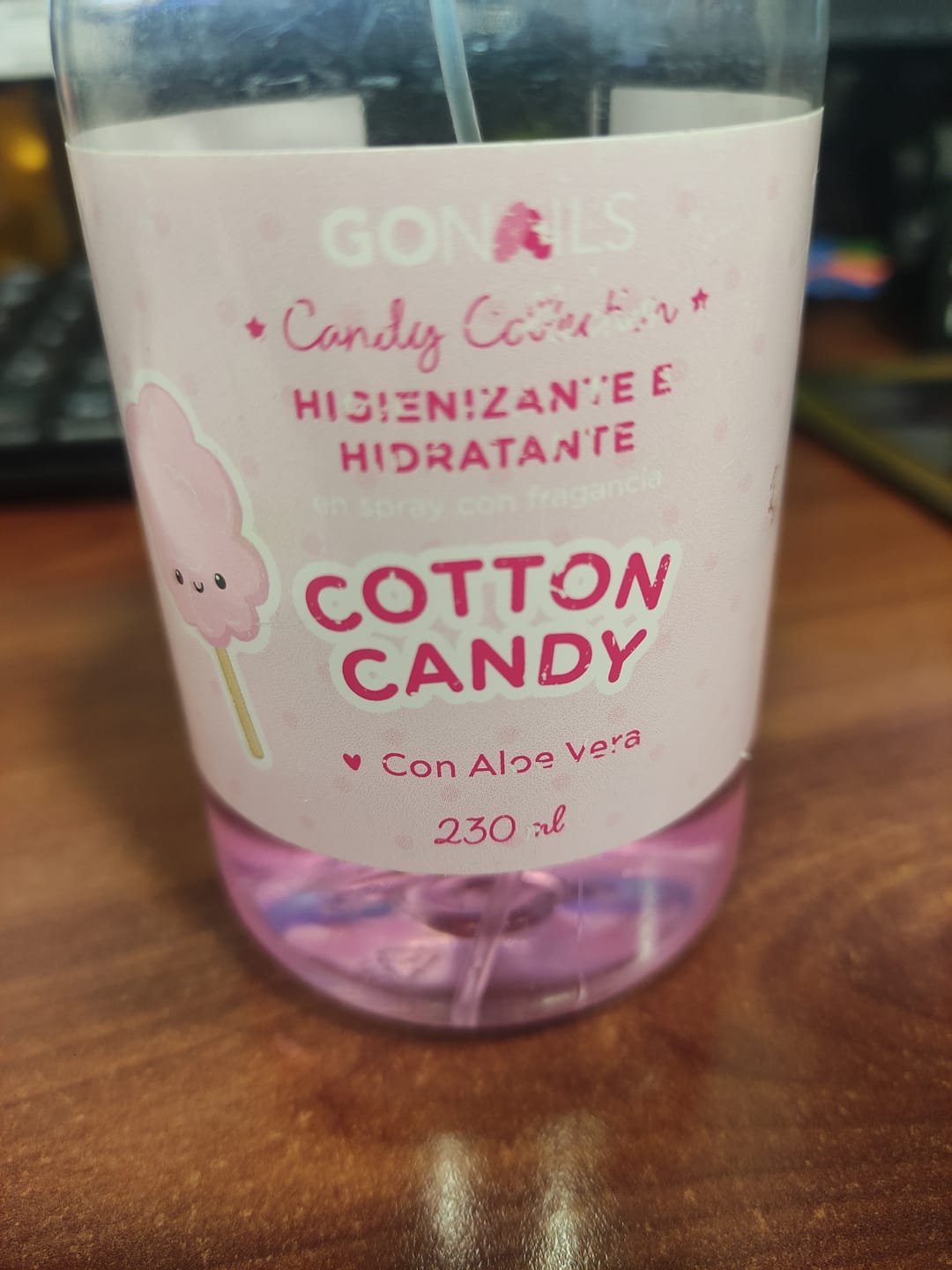 Customer photo review of Higienizante e Hidratante de Manos y Pies - Cotton Candy